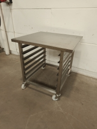 Mobiel rvs onderstel - 90x85x90 cm